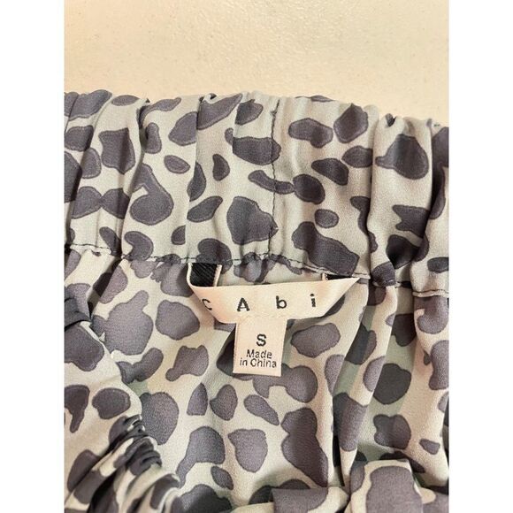 Cabi 401 Bella Skirt Blue and White Leopard Print Size Small - Picture 5 of 5